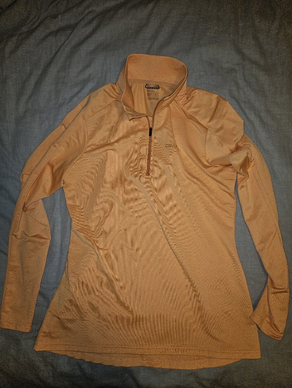 Craft Women's Half-Zip Performance Top - Orange Cycling Running Athletic